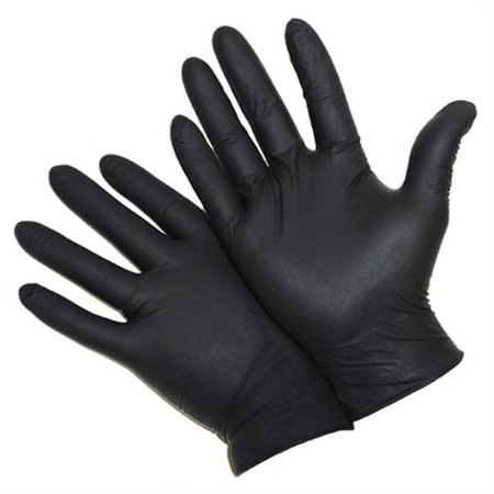 West Chester Protective Gear Nitrile Disposable Gloves, 5 mil Palm, Nitrile, Powder-Free, XL, Black 813-2920/XL